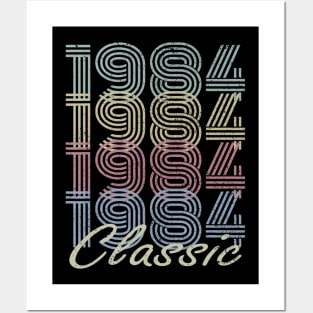 35th Birthday Gift Vintage 1984 Born in 1984 Classic Posters and Art